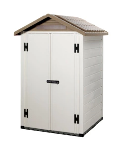 CASETTA DA GIARDINO IN PVC GAROFALO "TUSCANY 120.2P" L.137 X P.144 X H.214